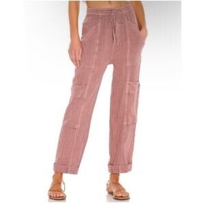 Free People Feelin Good Utility Pull Pant Mauve
